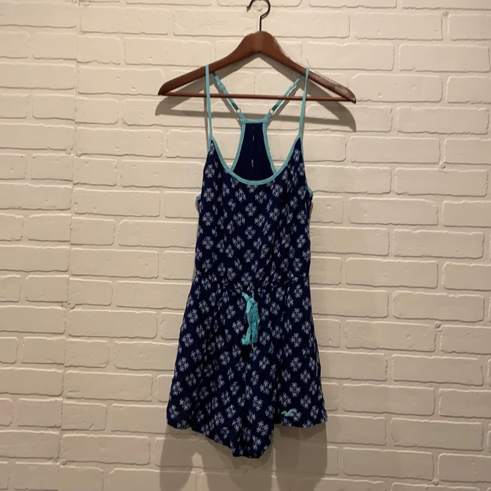 printed hollister romper
